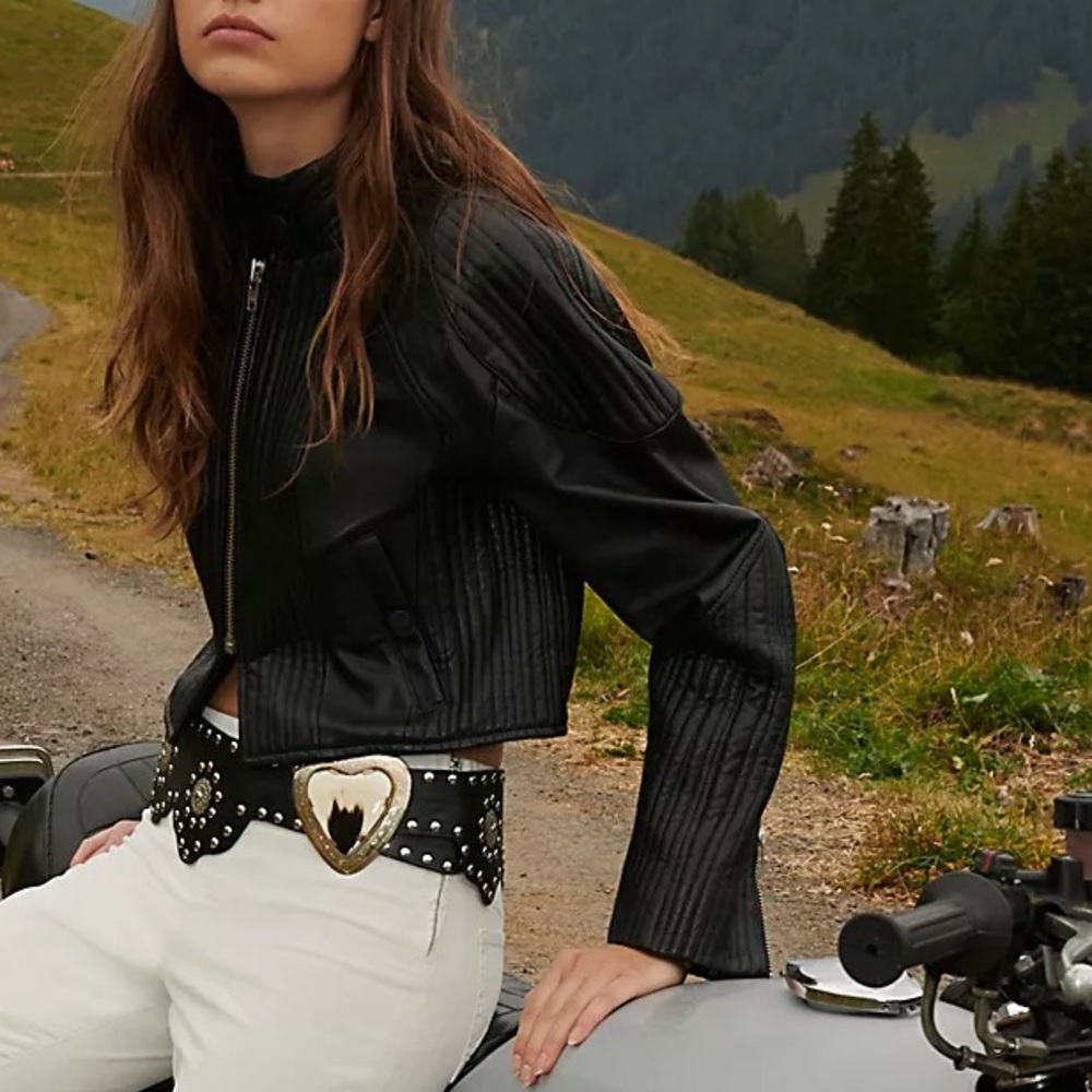 We The Free Trixie Mini Moto Jacket - Picture 2 of 12